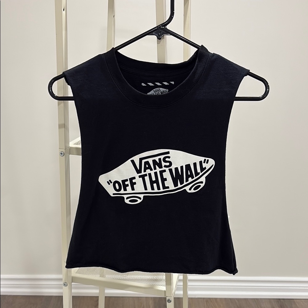 Vans Black Sleeveless Crop Top